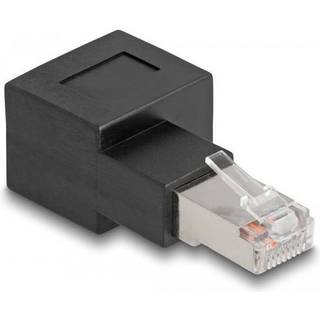 Delock RJ45 Adapter hun-til-han Cat.6A 90° vinklet