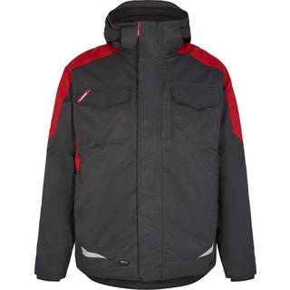 Engel 1410-354 Galaxy vinterjakke / Arbejdsjakke Antrazitgrå/Tomato Red 5XL