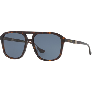 Gucci Mand GG1494S 002 Solbriller Acetat Havana Blå Pilot