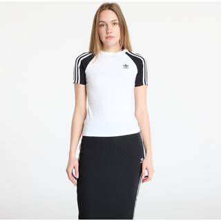 adidas Originals 3-Stripes Raglan T-Shirt, White - XL
