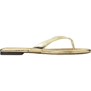 Tory Burch Metallic leather thong sandals - metallic - EU 40.5
