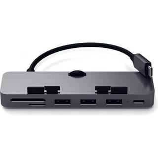 Satechi Aluminium USB-C Clamp Hub Pro (iMac) - Grå