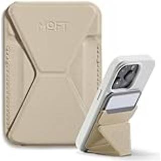 Moft Magnetic Wallet Stand kompatibel med iPhone 16/15/14/13/12 Series Angle Justering & MagSafe Kompatible Movas Telefonstativ Earty Beige