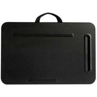 LAPGEAR Sidekick Pro Lap Skrivebord med Device Ledge Anti-Slip Strip og telefonholder - Passer til op til 15,6 tommer brbare computere - Sort -