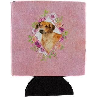 """" Caroline's Treasures CK4175CC Rhodesian Ridgeback Pink Flowers kan eller flaske Hugger Kold-bjælke-Koozies 12 oz multicolor """"
