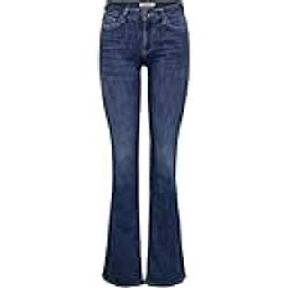 ONLY Only mellemtalje flared Jeans med komfort Stræk
