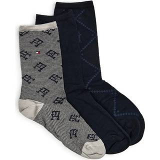 Tommy Hilfiger Kvinder Blå Sokker 3 PakkeEU 35 (UK 2.5)