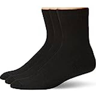 Dr. Scholls mænds 4-pakke diabetiker og kredsløb ikke bindende ankel afslappet sok sort sko størrelse 7-12 US