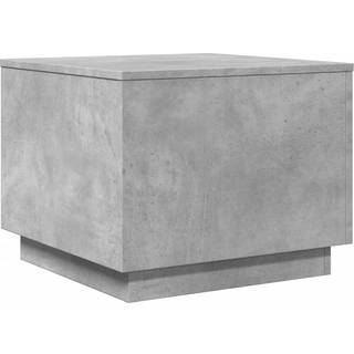Sofabord Med Led-Lys 90X50X40 Cm - Betongrå / 50 cm