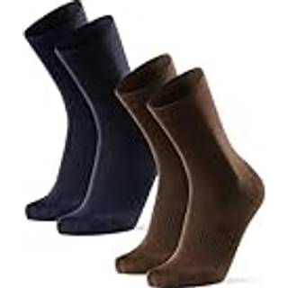 MERINO WOOL HIKING LINER SOCKS - Blue | Brown / 39-42 / 2-Pack