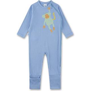 Sanetta Kid's Overall Long Uni with Motif Pyjamas Børn størrelse 68 farve blå