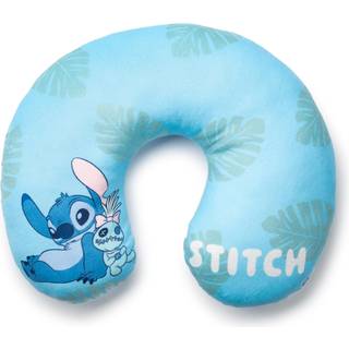 Jay Franco Disney Stitch Kids Travel Neck Pillow - Soft Polyester Support til Car Airplane & Road Trips - Cute Lilo and Stitch Design - Comfortab