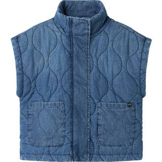 NAME IT Quiltet Vest Sienna Medium Blue Denim