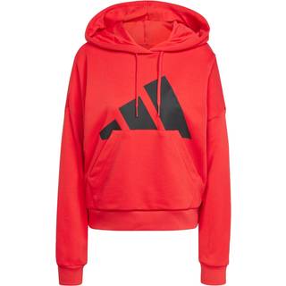 Essentials Big Logo French Terry Loose hættetrøje - Pure Ruby / Black - M