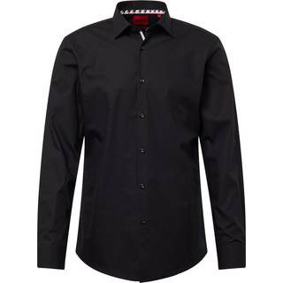HUGO Herren Hemd schwarz Slim Fit