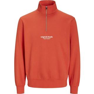 Tekst Sweatshirt Med Halv Lynlås