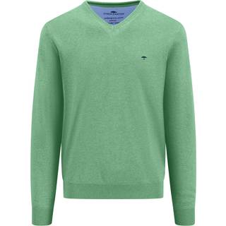 Fynch-Hatton Herren Pullover grün unifarben