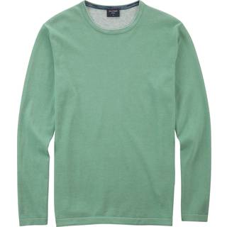 OLYMP Herren Pullover grün unifarben