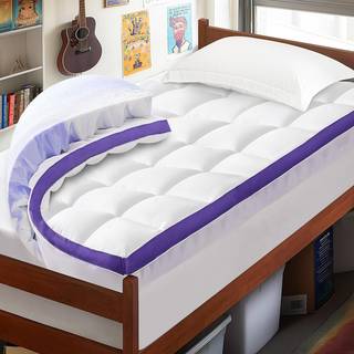 ChiXpace Dual Layer Memory Foam Twin XL Topmadras - 2 tommer gel ?ggekasseskum og 2 tommer k?lepude topbetr?k Rayon Twin ekstra lang college sove
