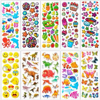 Mr. Pen-3D klisterm?rker til b?rn 40 ark 794 pcs puffy klisterm?rker til b?rn klisterm?rker forskellige klisterm?rker klisterm?rke pakker b?rn kl