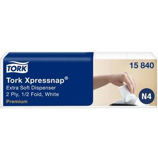 Tork 15840 Xpressnap Extra Soft servietter N4 hvid 500stk