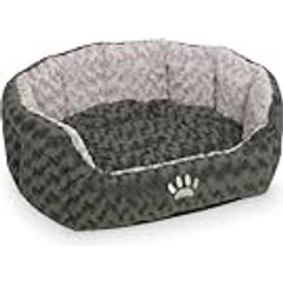 Komfort bed oval SEOLI - 65 x 57 x 22 cm - Grå