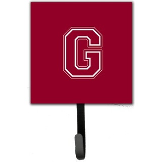 """" Caroline's Treasures CJ1032-GSH4-brev G indledende monogram-maroon og hvid snorhaver eller nøglekrog lille multicolor """"