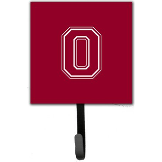 """" Caroline's Treasures CJ1032-OSH4-brev o indledende monogrammaron og hvid snorhaver eller nøglekrog lille multicolor """"