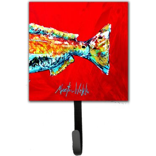 """" Caroline's Treasures MW1141BSH4 Fish Red Fish Alphonso Tail Leash eller Key Holder Small Multicolor """"