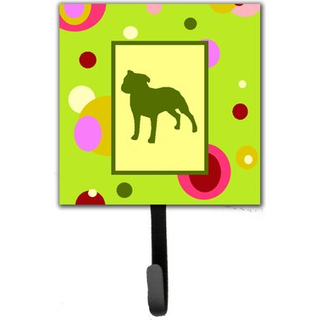 """" Caroline's Treasures CK1060SH4 Staffie Leash Holder eller Key Hook Small Multicolor """"