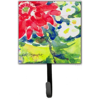 """" Caroline's Treasures 6126SH4 Flower Leash Holder eller Key Hook Small Multicolor """"