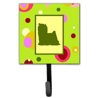 """" Caroline's Treasures CK1084SH4 Yorkie Leash Holder eller Key Hook Small Multicolor """"