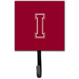 """" Caroline's Treasures CJ1032-ISH4 Brev I indledende monogram-maroon og hvid snorhaver eller nøglekrog lille flerfarvet """"