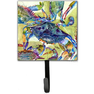 """" Caroline's Treasures 8512SH4 Crab Leash Holder eller Key Hook Small Multicolor """"