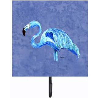 """" Caroline's Treasures 8873SH4 Flamingo på skiferblå snor eller nøgleholder lille multicolor """"