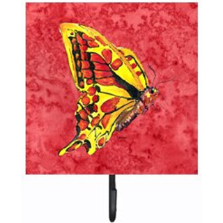 """" Caroline's Treasures 8862SH4 Butterfly on Red Leash eller Key Holder Small Multicolor """"