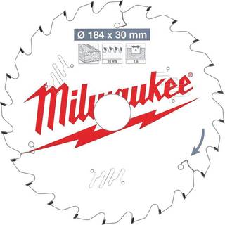 Milwaukee Rundsavklinge, træ 184x30x1,6x24 mm
