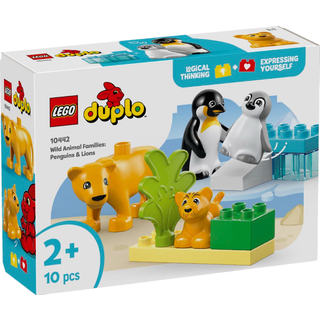 LEGO DUPLO By 10442 Vilde dyrefamilier: pingviner og løver