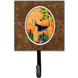 """" Caroline's Treasures SS8850SH4 Airedale Leash Holder eller Key Hook Small Multicolor """"