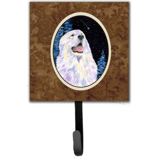 """" Caroline's Treasures SS8466SH4 Starry Night Great Pyrenees Leash Holder eller Key Hook Small Multicolor """"