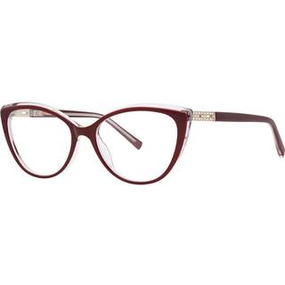 Vera Wang Audre Bordeaux 53 Briller Kvinder Krystalklar - Burgundy on Clear - 53mm