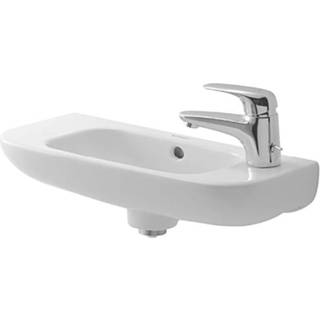 Duravit D-Code håndvask, hanehul højre, 50 x 22 cm