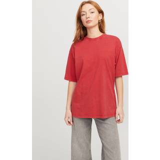 JJXX - Jxandrea Wash Loose Ss Tee - T-shirts til damer - Racing Red - XS