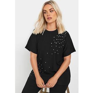 Yours Curve Yours Curve Tekstureret Diamante T-shirt