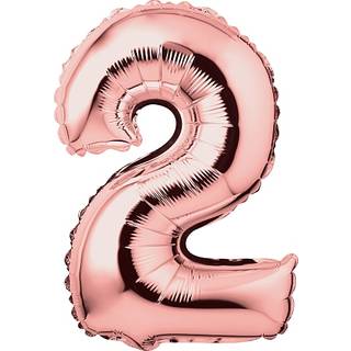 Salling folieballon " 2" H: 35 cm - flere varianter - assorteret (På lager i butik)