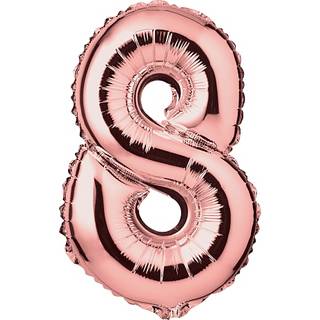 Salling folieballon " 8" H: 35 cm - flere varianter - assorteret (På lager i varehus)