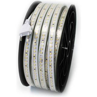 50m Arbejdslys 230V LED strip - IP65, 120 LED/m, 10W/m, 1000 lm/m - Kulør : Neutral
