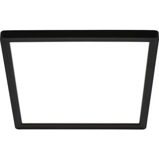 Loftlampe Tava, sort, 24x24 cm, plast