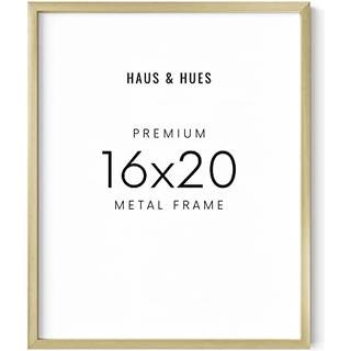 Haus og nuancer 16x20 Guld billedramme - billedramme Metallic 16x20 plakatrammer til væg 16x20 guldplakatrammer 16x20 billedrammer til væg (guld