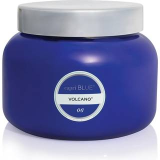 Capri Blue Volcano Duftlys - Oversized Jar Candle - Luxury Aromatherapy Candle - Glass Candle With Soy Wax Blanding - Stor Cobalt Blue Candle (28
